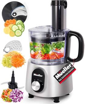 Fp-800s Mueller Ultra Prep Food Processor Chopper 8 Cup Silver
