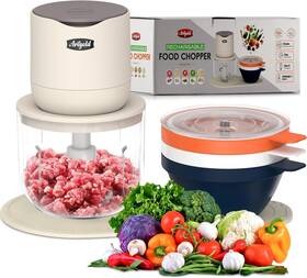 600ml-chopper Multiventures Llc Electric Food Chopper -kitchen Essentials Small Blender For Baby Meat Gri