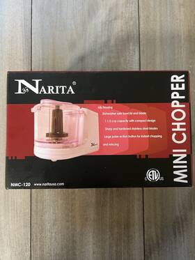 Nmc-120 Narita Mini Food Processor 1.5 Cup