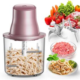 B0f6jmv4jv Nauquohz 2-in-1 Electric Chicken Shredder And Food Chopper 250w Motor 1.5l Bowl