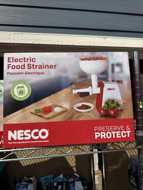 Fst-4130r Nesco Electric Food Strainer - New