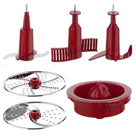 Nutrichef 068888030113 6-piece Multifunction Food Processor Replacement Kit Parts