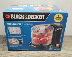 Hc306b Onetouch Black And Decker One-touch Food Chopper #hc306b New Open Box