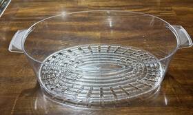 5713 Oster 5711 Food Steam 5712 Replacement Bottom Tier Bowl Slots Clear Plastic