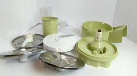 957-03a Oster Vtg Regency Kitchen Center Food Processor Salad Shooter And Blades
