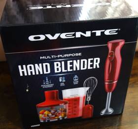 H5565b Ovente Multi-purpose Hand Blender New Red