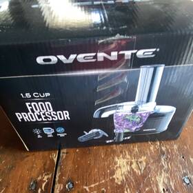 Pf1002 Ovente 1.5 Cup Mini Food Processor Black Chop Slice Shred Multifunctional