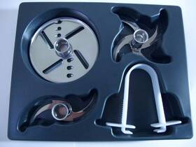 45242 Pacojet Coupe Set Plus 1x4 And 1x2 Blade Cutter Whipping Disc Tongs