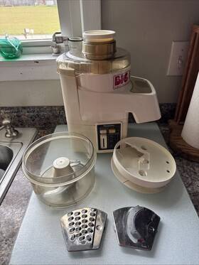 Mk-8020 Panasonic Big Bite Food Processor Slicer Vintage Tested Working