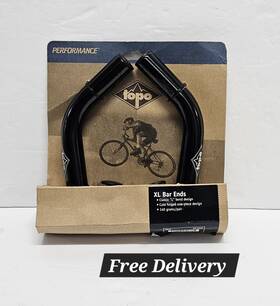 Performance 400004726881 Topo Os 6 Inch Xl Black Bar Ends Oversize 140 Grams Bike Handlebar - New