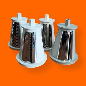 02970b Presto Professional Salad Shooter 4 Slicing Cones Thick Thin Ripple Shredding