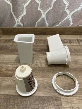 02980 Presto Salad Shooter And Mixer Too Slicer Shredder Pusher Chute Blade Ring