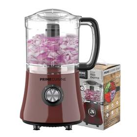 Prime Cuisine 713239937244 Electric Vegetable Chopper And Food Processor 3 Cup Capacity For Mincing Emu