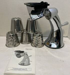 Gn005-fc Regal Ware Manual Food Cutter/processor With 5 Cones And New In Box