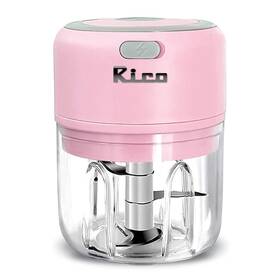 Sr01 Rico Mini Electric Garlic Chopper 250ml Wireless Veggie Grinder And Onion Masher