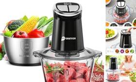 800w Rtiriitch 664404574668 Iriitch Food Processor With Led Timer Electric Chopper 2 Bowls 12