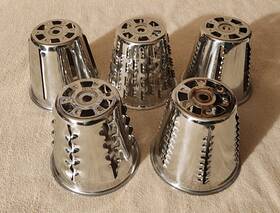 4817mc Saladmaster Set Of 5 Food Processor Replacement Cones Blades Shredding Slicing