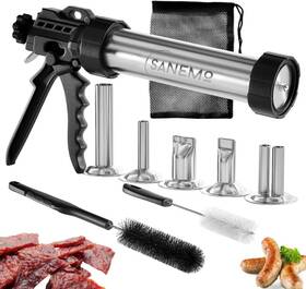 Snm109 Sanemo Large Capacity Jerky Gun For Ground Meat - Easy To 1 Lb