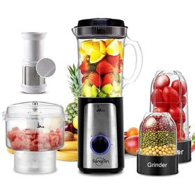 Sangcon 680579442168 5 In 1 Blender And Food Processor Combo For Kitchen Small Electric Chop