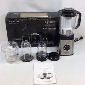 Sbl360abce Sangcon Silver Black Corded Electric Portable 350w Food Processor
