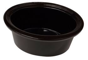 162647-000-000 Seneca River Trading 6.5 Quart Black Stoneware Fits Crock-pot Cook And Carry Slow Cooker