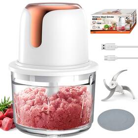 Sf-k12222 Sf Sunfuny Cordless Food Processor Mini Chopper Wireless With 5-cup Glass