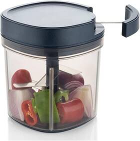 Qc-7025 Signora Ware Signoraware Manual Food Processor Vegetable Chopper -easy Pull 30 Oz Blue