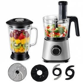 300w Simple Deluxe 198401106374 Food Processor Blender Combo Electric For Slicing Dough