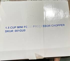 001gu0 Smart Home 1.5 Cup Mini Food Processor Chopper Red Model