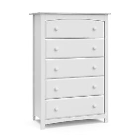 03555-101 Storkcraft Kenton 5 Drawer Dresser White