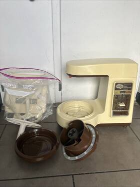 83036 Sunbeam Vintage Food Preparation Center Mixer And Processor Works Great