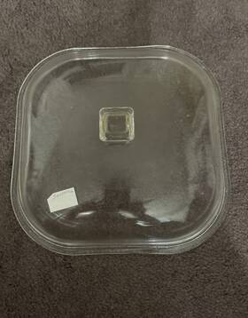J-2071-19 Sunbeam 10 Inch Glass Replacement Lid With Knob Fits Fp-10a Electric Frying Pan