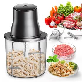 Tengizuohz 711727522448 3-in-1 Upgraded Food Processor With Electric Chicken Shredder 1.5l Bowls Ve