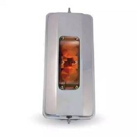 Tm-2011 Trux Accessories 7in X 16in Westcoast Stainless Steel Mirror-heatlight