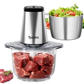 Tyooko 732224480428 Electric Food Processor Vegetable Chopper Kitchen Aid Easy Clean Meat Grinde