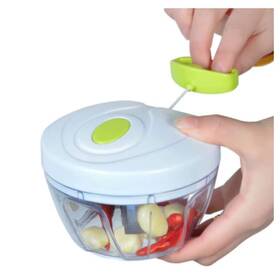 Unique Trendy 1 744110847352 Manual Garlic Grinder With Drawstring Household Cutter Meat Blender Multifunctio
