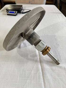 L-50031 Unknown - Possibly Hobart Commercial Food Processor Cutter Blade Assembly 9 Inch Disc Stainless