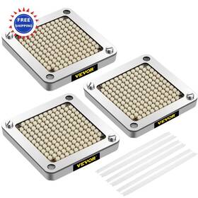 Vevor 840281598892 Chopper Blade 4 Inch 3 Pcs Stainless Steel Dicer Parts Push Block Cutting