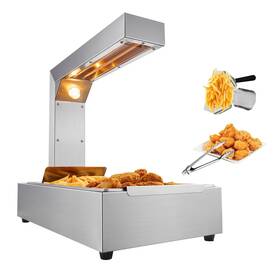 Ht-620 Vevor French Fry Food Warmer 750w Commercial Heating Lamp Electric Stainless S