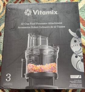 134870 Vitamix 12-cup Food Processor Attachment Self-detect Excellent Condition