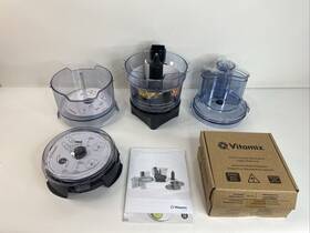 Vm0215 Vitamix 12-cup Food Processor Attachment With 4 Blades New