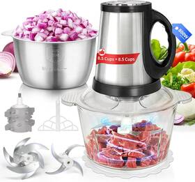 Vojpgjp 711181611564 Electric Food Processor 8.5cups 800w Pure Copper Motor 2 Sets Sus 304