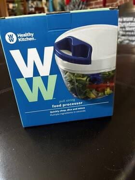 125016.01 Weight Watchers Ww-weight Watchers-quick Chop Dice And Mince Food Processor-pull String- Nib