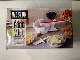 61-0201-w Weston Electric Food Mill Stainless Steel Discs Used One Time Euc