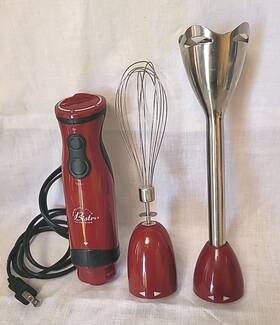 Bibc1030 Wolfgang Puck Bistro Collection Turbo Immersion Blender And Whisk 5 Speed Burgundy