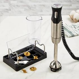 8501117 Worldwide N.v. X5 Pro Stainless Steel Handheld Food Processor With 5 Multifunctional Blades 10