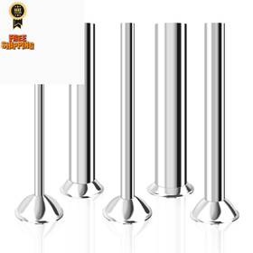 Wutfly 714367058030 5-piece Stainless Steel Sausage Stuffer Tubes For #5 5 Size Silver
