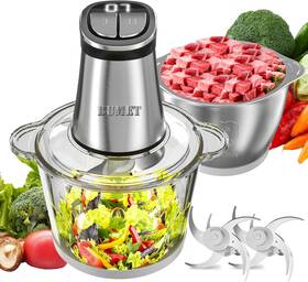 2x12cups Xinyuming B306 Electric Food Processor Meat Grinder 800w Led Timer Chopp