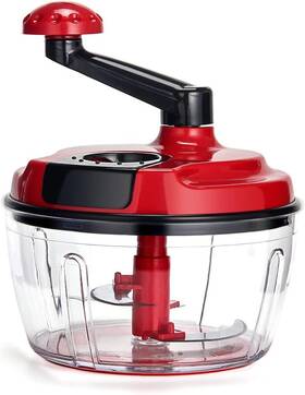 Lg-006 Zabbow Multi-functional Manual Food Processor 8 Cup Hand-powered Crank Without Base
