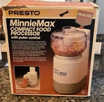 Presto Mini Max Compact Food Processor With Pulse Control Vintage. Fixed Price $46.06.